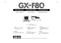Akai GXF-80-Owners-Manual